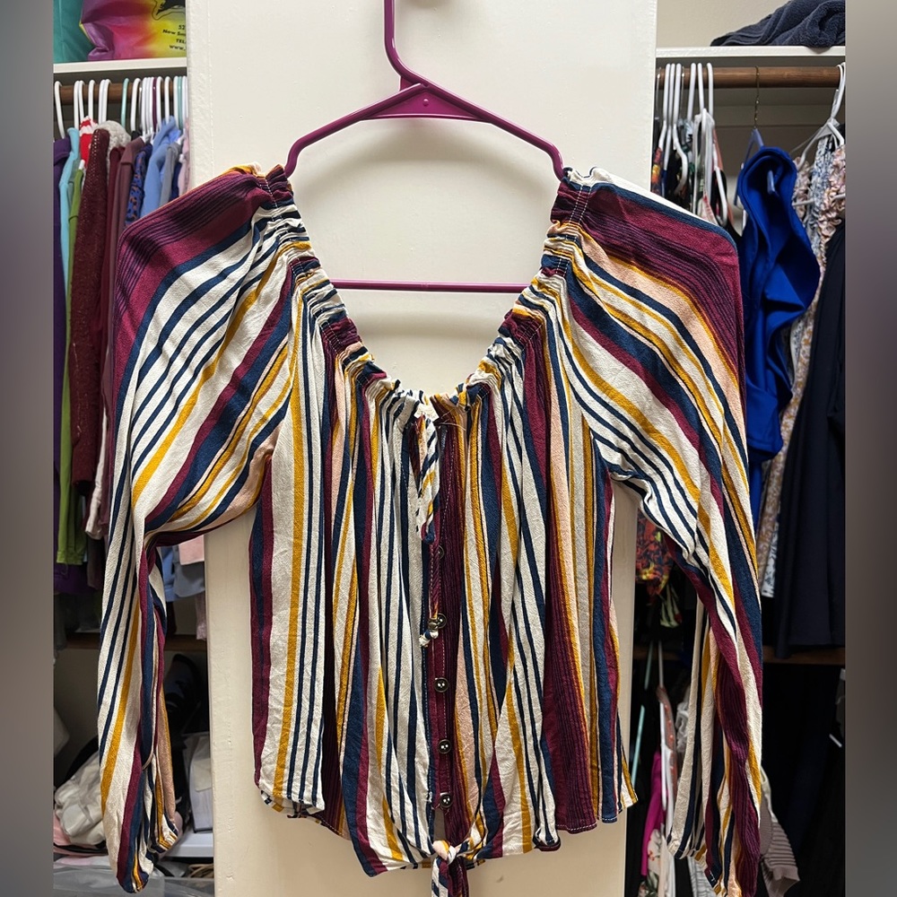 Crop top-would work for 70s summer theme
